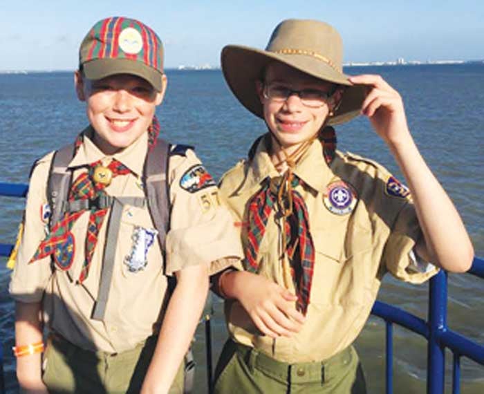 Monday night Cubs - uniform and badges!