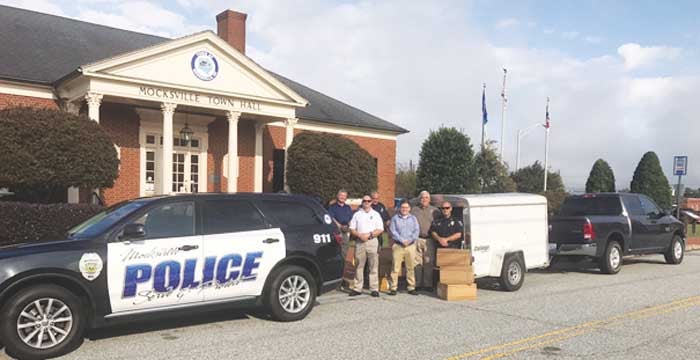 Mocksville Police Donate To Houston Davie County Enterprise Record Davie County Enterprise 2891