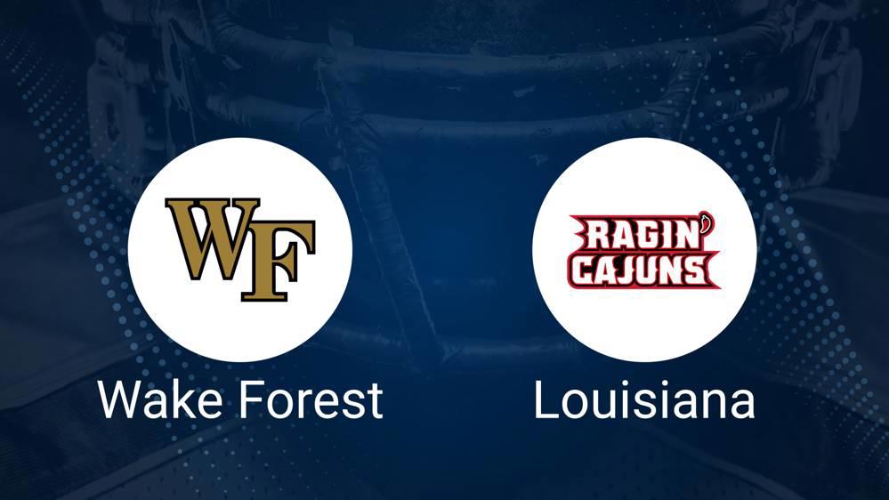 Best Bets, Predictions & Odds for the Wake Forest vs. Louisiana Game – Saturday, Sept. 28