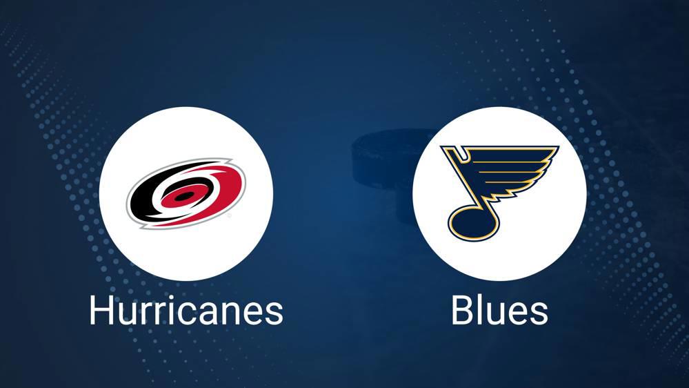 Hurricanes vs. Blues Injury Report Today - October 19