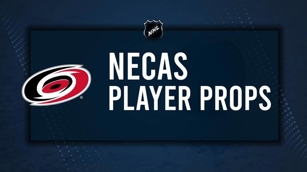 Martin Necas Player Prop Bets for the Hurricanes vs. Canucks Game - October 28