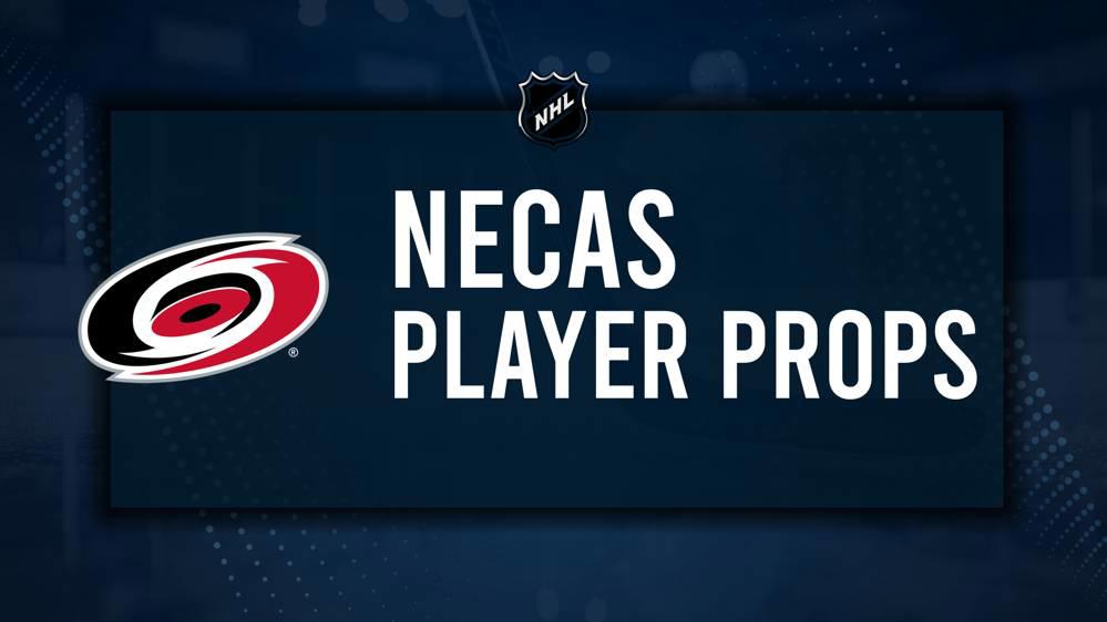 Martin Necas Player Prop Bets for the Hurricanes vs. Penguins Game - October 18