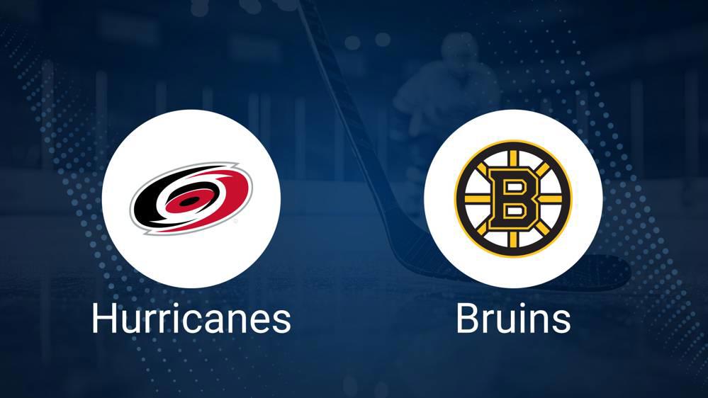 Where to Watch Carolina Hurricanes vs. Boston Bruins on TV or Streaming Live - October 31