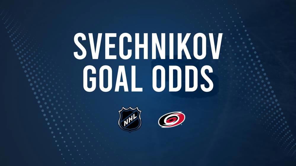 Will Andrei Svechnikov Score a Goal Against the Penguins on October 18?