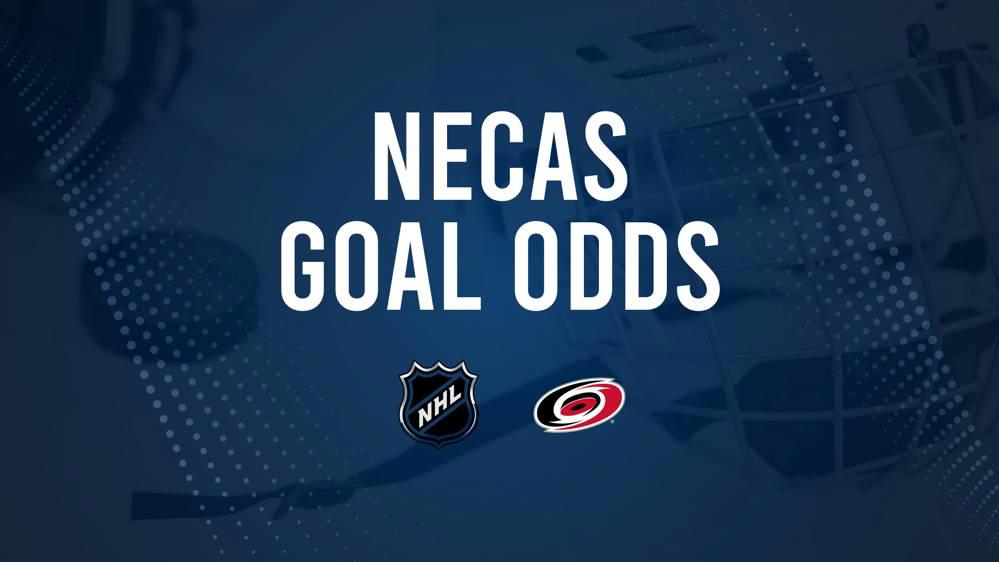 Will Martin Necas Score a Goal Against the Blues on October 19?