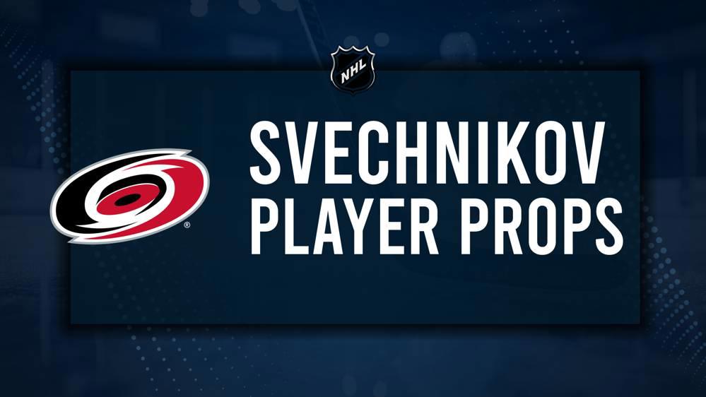 Andrei Svechnikov Player Prop Bets for the Hurricanes vs. Panthers Game - November 29