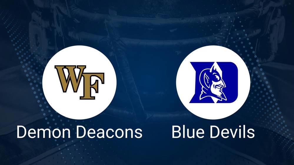 Wake Forest vs. Duke Nov. 30 Tickets & Start Time