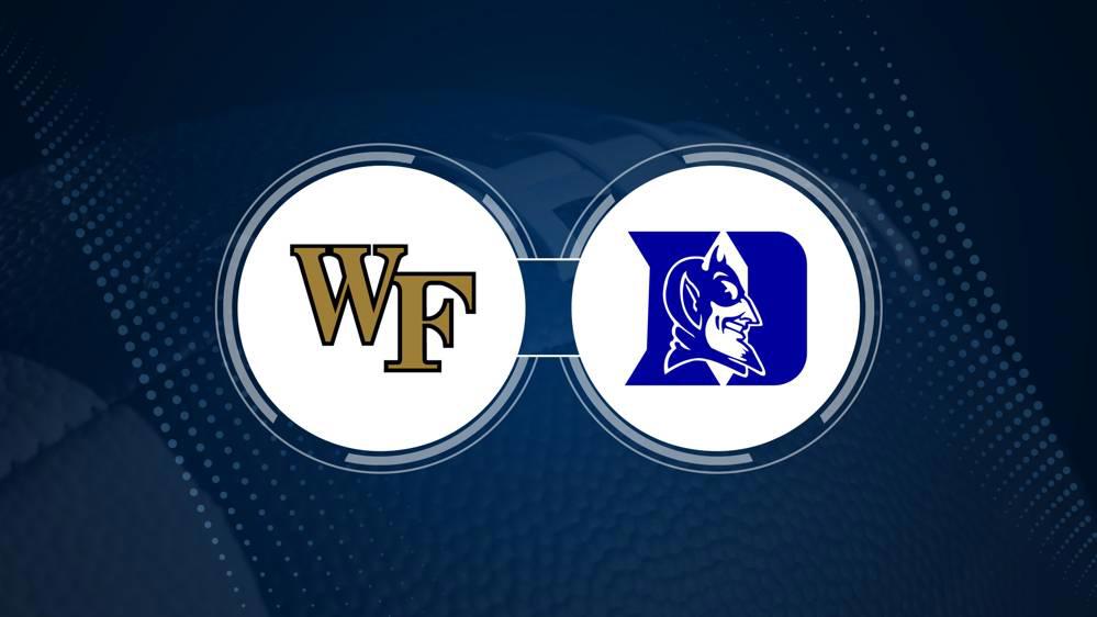 Wake Forest vs. Duke: Odds, spread, and over/under - Nov. 30