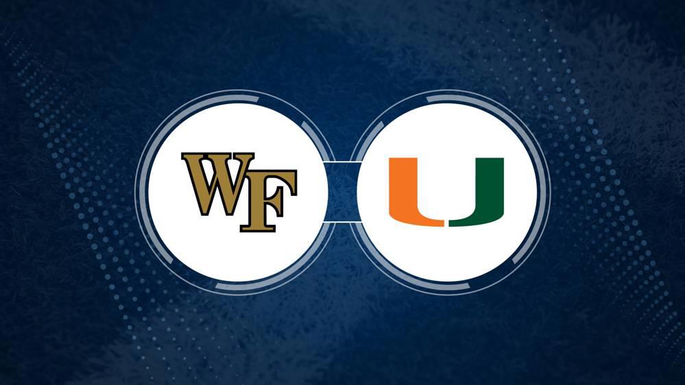 Wake Forest vs. Miami (FL): Odds, spread, and over/under - Nov. 23