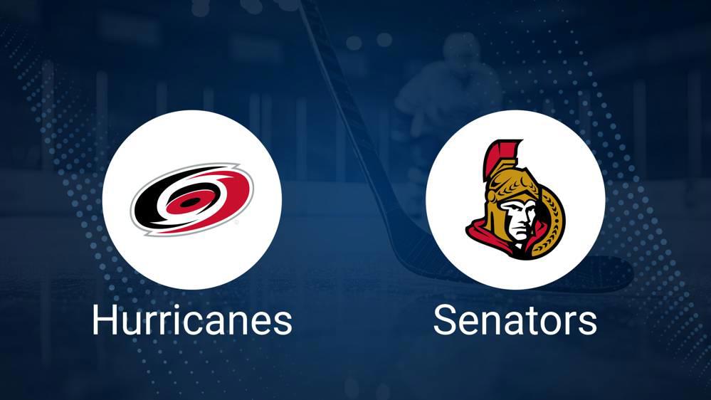 Where to Watch Carolina Hurricanes vs. Ottawa Senators on TV or Streaming Live - November 16