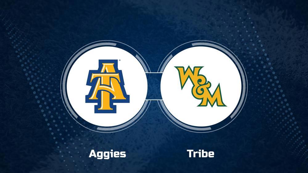 Where to Watch North Carolina A&T vs. William & Mary on TV or Streaming Live - Nov. 2