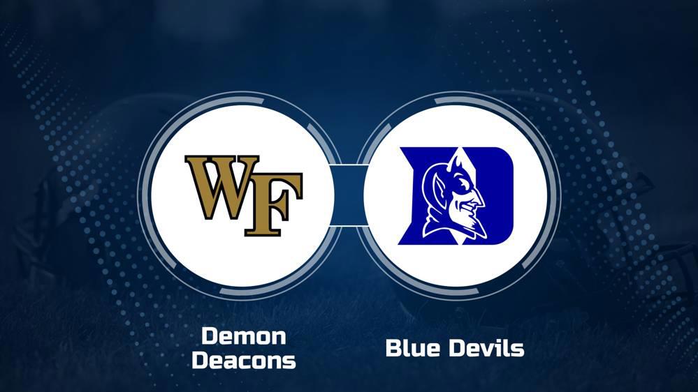 Where to Watch Wake Forest vs. Duke on TV or Streaming Live - Nov. 30