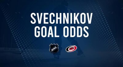 Will Andrei Svechnikov Score a Goal Against the Golden Knights on November 11?