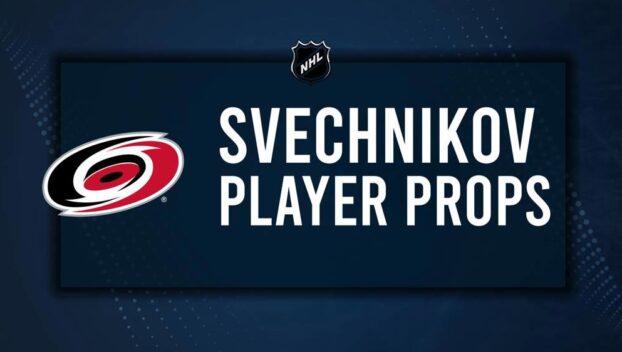 Andrei Svechnikov Player Prop Bets for the Hurricanes vs. Golden Knights Game - January 17