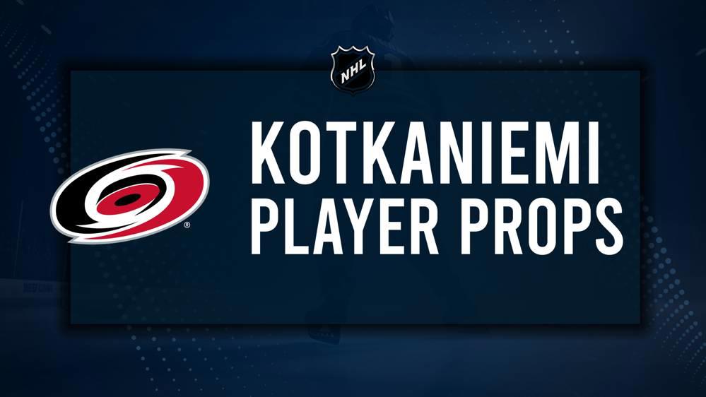 Jesperi Kotkaniemi Player Prop Bets for the Hurricanes vs. Sabres Game - January 15