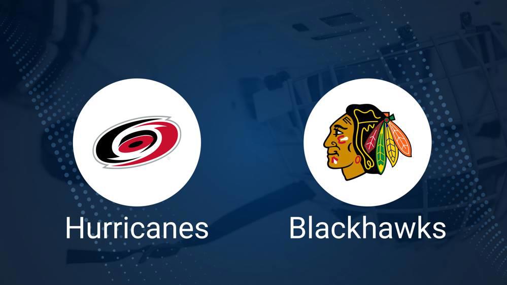 Where to Watch Carolina Hurricanes vs. Chicago Blackhawks on TV or Streaming Live - January 30